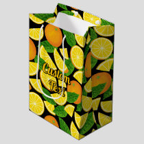 Orange Background Medium Gift Bag
