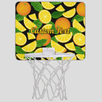 Orange Background Mini Basketball Hoop