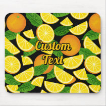 Orange Background Mouse Pad
