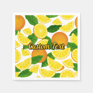 Orange Background Napkins