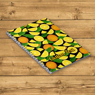 Orange Background Notebook