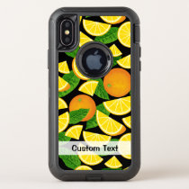 Orange Background OtterBox Defender iPhone X Case