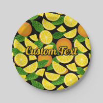 Orange Background Paper Plates