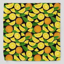 Orange Background Pattern Bandana