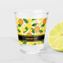 Orange Background Pattern Shot Glass