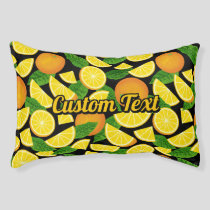Orange Background Pet Bed
