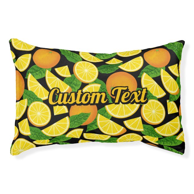 Orange Background Pet Bed (Front)