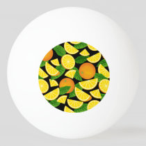 Orange Background Ping Pong Ball