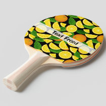 Orange Background Ping Pong Paddle