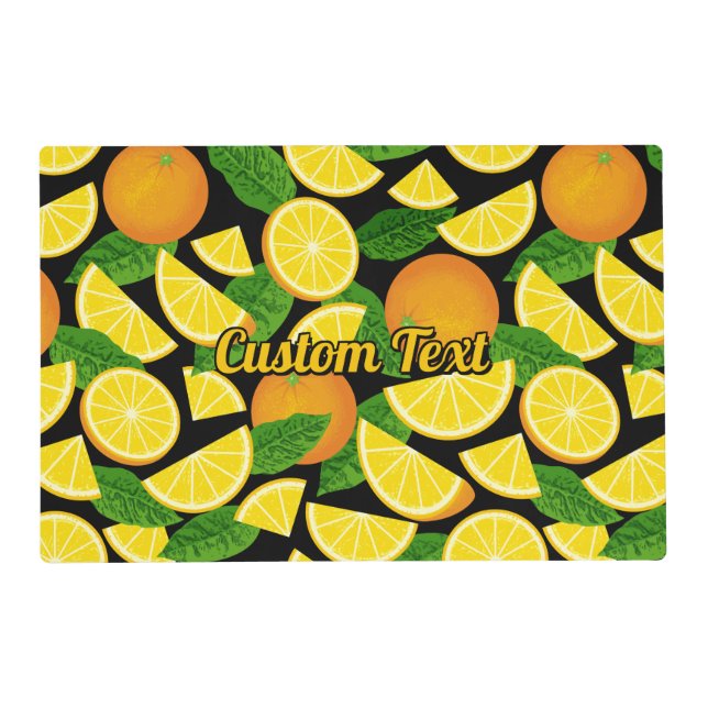 Orange Background Placemat (Front)