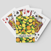 Orange Background Playing Cards