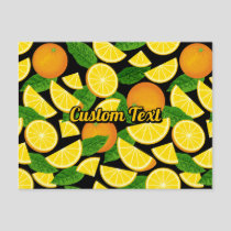 Orange Background Postcard