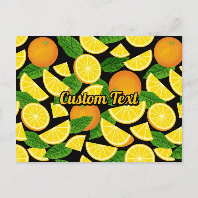 Orange Background Postcard (Front)