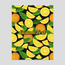 Orange Background Postcard
