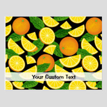 Orange Background Postcard
