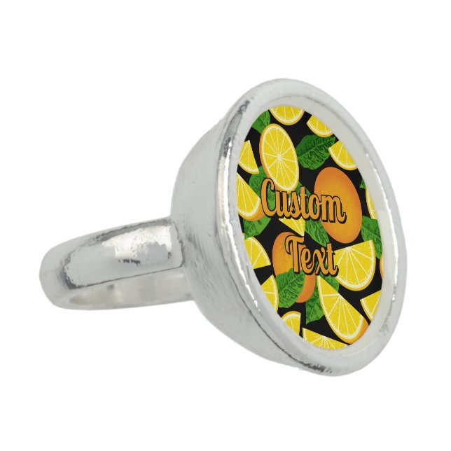 Orange Background Ring (Side)