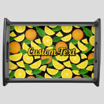 Orange Background Serving Tray