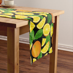 Orange Background Short Table Runner