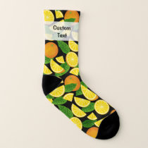 Orange Background Socks