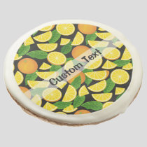 Orange Background Sugar Cookie