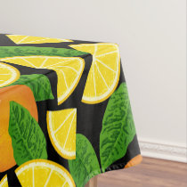 Orange Background Tablecloth