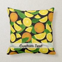 Orange Background Throw Pillow