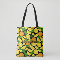 Orange Background Tote Bag