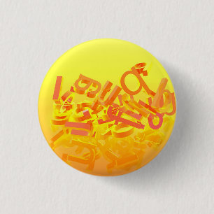 Orange background with letters button