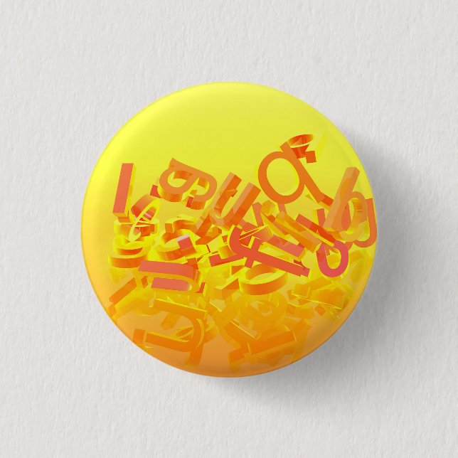 Orange background with letters button (Front)