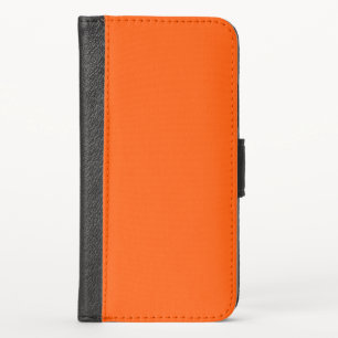 Orange Background You Can Customize iPhone XS Wallet Case