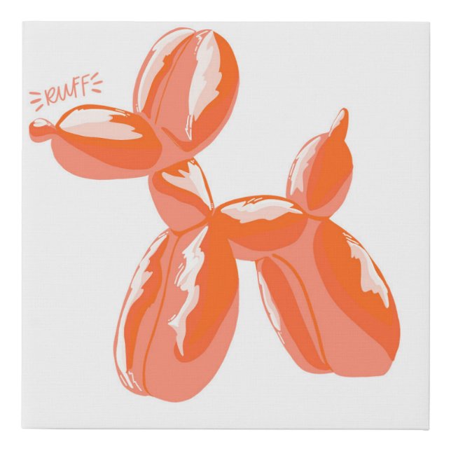 Orange Balloon Dog Print (Front)