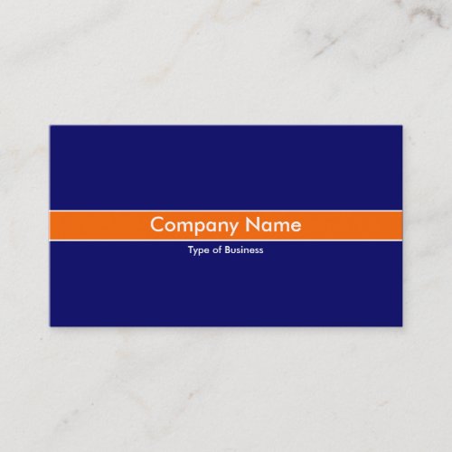 Orange Band - Dark Blue Business Card
