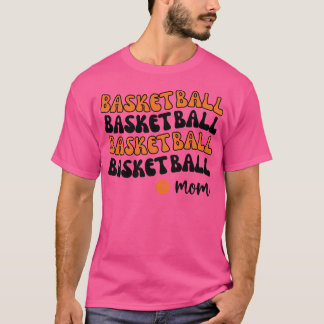Orange Basketball Mom T-Shirt