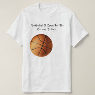 Orange Basketball Serious Dribbler Logo, T-Shirt