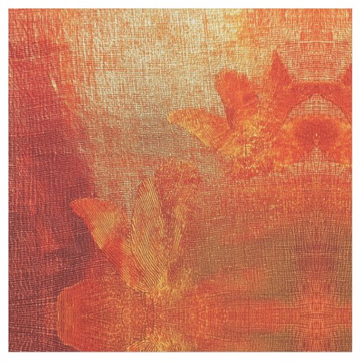 Orange Batik Fabric