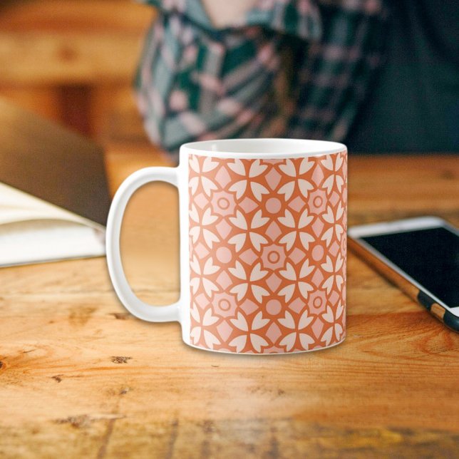 Orange Batik Pattern Mug (Creator Uploaded)