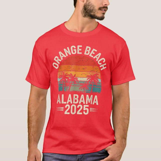 Orange Beach Alabama 2025 Family Trip Friends Grou T-Shirt (Front)