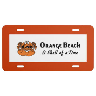 Orange Beach Alabama License Plate