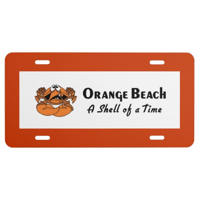 Orange Beach Alabama License Plate (Front)
