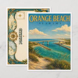Orange Beach Alabama Perdido Pass GeoSaga Postcard