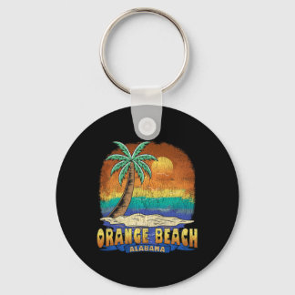 Orange Beach Alabama Vintage Distressed Souvenir Keychain