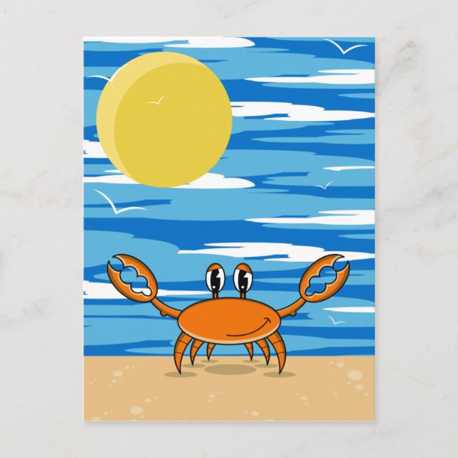 Orange Beach Crab Postcard (Front)