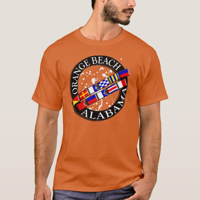 Orange Beach Nautical T-shirt (Front)