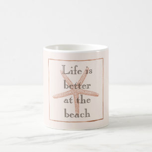 Orange Beach Starfish  Coffee Mug