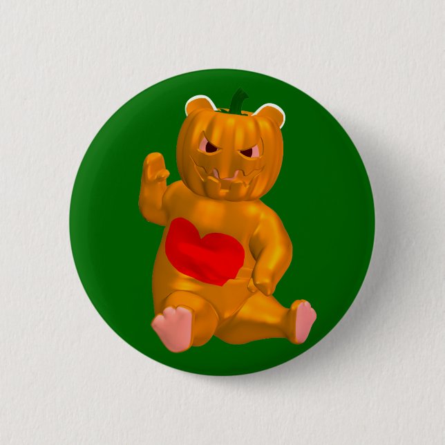 Orange Bear Button (Front)
