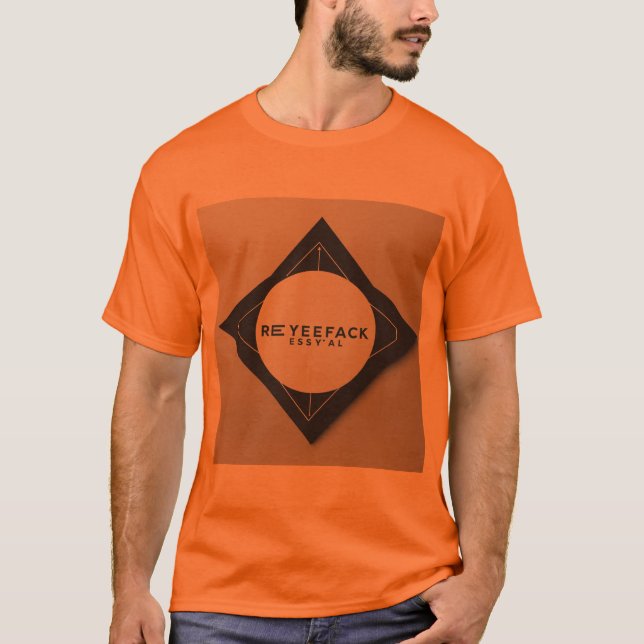 Orange Beats: DJ Designing Vibes T-Shirt (Front)