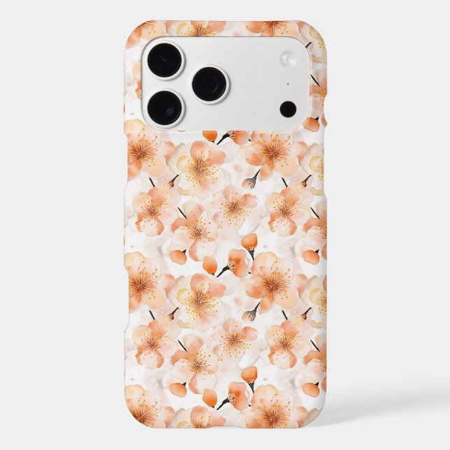 Orange Believe Flowers Case-Mate iPhone Case (Back)