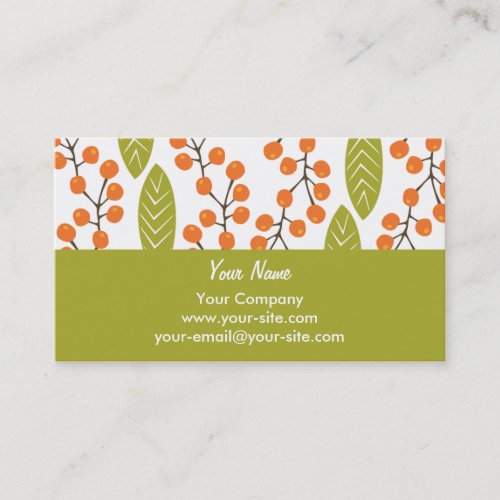 Orange Berries business cards
