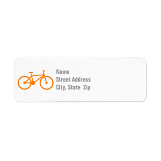 Orange Bicycle Label
