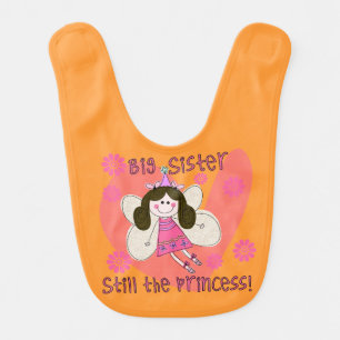 Orange Big Sister Still the Princess Bib